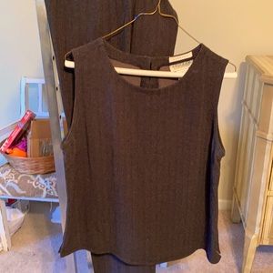 Pantsuit with sleeveles top- large